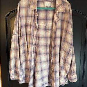 American Eagle Outfitters Multicolor Plaid Shirt